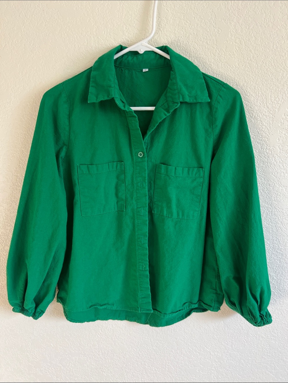 Cotton Linen Blend Button Down Shirt